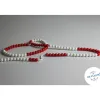 Chainette de calcul de 0 a 100 2 coleurs 100 boules plastique rouges et blanches