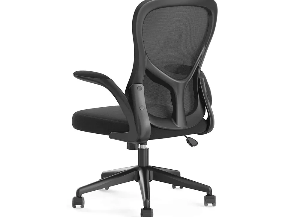 Chaise bureau q-connect rotative base nylon maille maximum supporte 130kg 910+75x550x610mm coloris noir