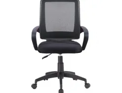 Chaise bureau q-connect rotative base nylon maille maximum supporte 120kg 900+100x560x570mm coloris noir