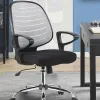 Chaise bureau q-connect rotative base metal maille maximum supporte 130kg 920+80x580x600mm coloris gris