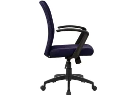 Chaise bureau q-connect rotative base metal tissu maximum supporte 130kg 895+110x550x580mm coloris noir