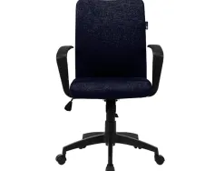 Chaise bureau q-connect rotative base metal tissu maximum supporte 130kg 895+110x550x580mm coloris noir