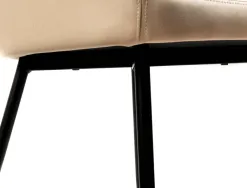 Chaise confident q-connect siemione base metallique haut max 820 larg 570 prof 580 coloris marron