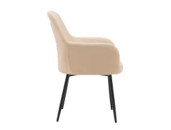 Chaise confident q-connect siemione base metallique haut max 820 larg 570 prof 580 coloris marron