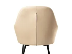 Chaise confident q-connect siemione base metallique haut max 820 larg 570 prof 580 coloris marron