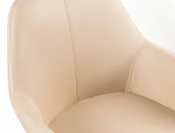 Chaise confident q-connect siemione base metallique haut max 820 larg 570 prof 580 coloris marron