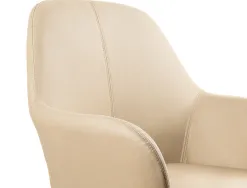 Chaise confident q-connect siemione base metallique haut max 820 larg 570 prof 580 coloris marron