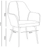 Chaise confident q-connect siemione base metallique haut max 820 larg 570 prof 580 coloris gris clair