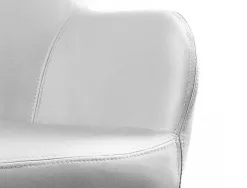 Chaise confident q-connect siemione base metallique haut max 820 larg 570 prof 580 coloris gris clair
