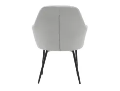 Chaise confident q-connect siemione base metallique haut max 820 larg 570 prof 580 coloris gris clair