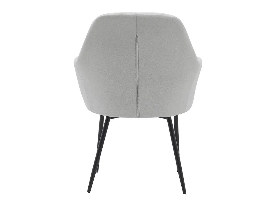 Chaise confident q-connect siemione base metallique haut max 820 larg 570 prof 580 coloris gris clair