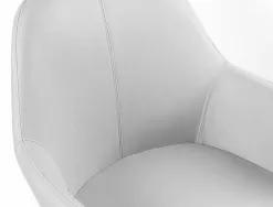 Chaise confident q-connect siemione base metallique haut max 820 larg 570 prof 580 coloris gris clair