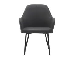 Chaise confident q-connect siemione base metallique haut max 820 larg 570 prof 580 coloris gris fonce