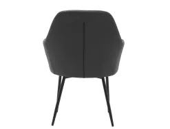 Chaise confident q-connect siemione base metallique haut max 820 larg 570 prof 580 coloris gris fonce