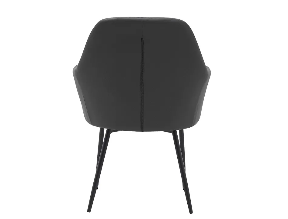 Chaise confident q-connect siemione base metallique haut max 820 larg 570 prof 580 coloris gris fonce