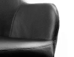 Chaise confident q-connect siemione base metallique haut max 820 larg 570 prof 580 coloris gris fonce
