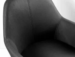 Chaise confident q-connect siemione base metallique haut max 820 larg 570 prof 580 coloris gris fonce