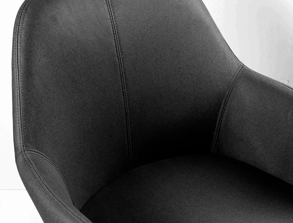 Chaise confident q-connect siemione base metallique haut max 820 larg 570 prof 580 coloris gris fonce