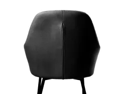 Chaise confident q-connect siemione base metallique haut max 820 larg 570 prof 580 coloris gris fonce
