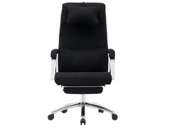 Chaise direction q-connect ravenna maille base metallique haut max 1300 larg 550 prof 510mm roues premium noir