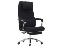 Chaise direction q-connect ravenna maille base metallique haut max 1300 larg 550 prof 510mm roues premium noir