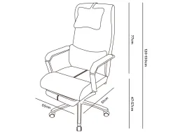 Chaise direction q-connect ravenna maille base metallique haut max 1300 larg 550 prof 510mm roues premium noir