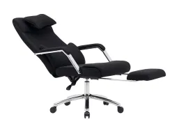 Chaise direction q-connect ravenna maille base metallique haut max 1300 larg 550 prof 510mm roues premium noir