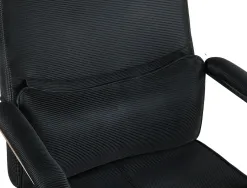 Chaise direction q-connect ravenna maille base metallique haut max 1300 larg 550 prof 510mm roues premium noir
