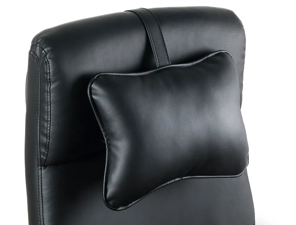 Chaise direction q-connect ravenna simil cuir base metallique haut max 1300 larg 550 prof 510mm roues premium noir
