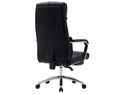 Chaise direction q-connect ravenna simil cuir base metallique haut max 1300 larg 550 prof 510mm roues premium noir