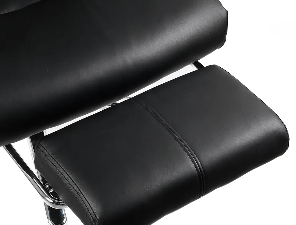 Chaise direction q-connect ravenna simil cuir base metallique haut max 1300 larg 550 prof 510mm roues premium noir