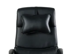 Chaise direction q-connect ravenna simil cuir base metallique haut max 1300 larg 550 prof 510mm roues premium noir