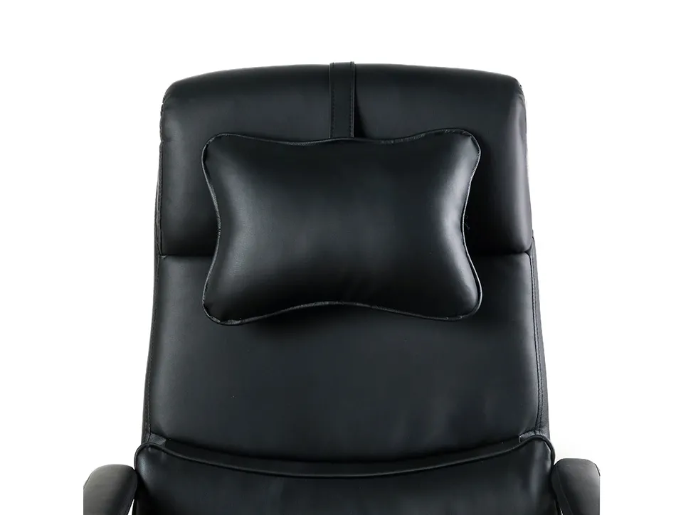 Chaise direction q-connect ravenna simil cuir base metallique haut max 1300 larg 550 prof 510mm roues premium noir