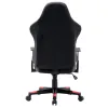 Chaise gaming q-connect orvieto simil cuir base metallique haut max 1200 larg 500 prof 510mm roues premium noir-rouge