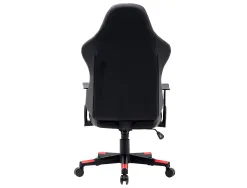 Chaise gaming q-connect orvieto simil cuir base metallique haut max 1200 larg 500 prof 510mm roues premium noir-rouge