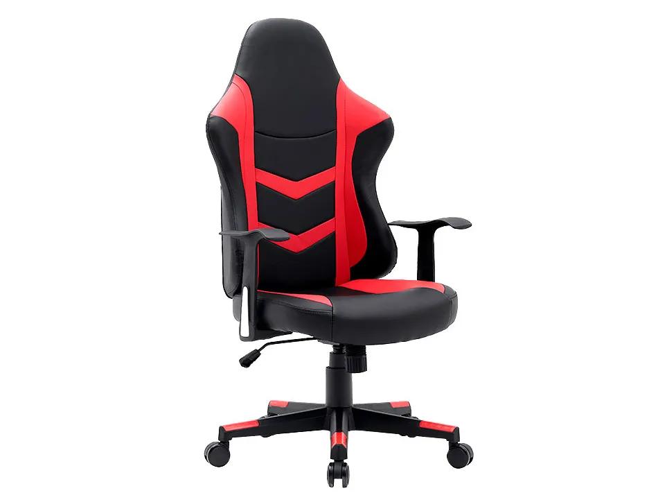Chaise gaming q-connect orvieto simil cuir base metallique haut max 1200 larg 500 prof 510mm roues premium noir-rouge