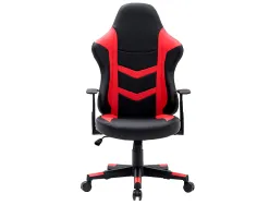 Chaise gaming q-connect orvieto simil cuir base metallique haut max 1200 larg 500 prof 510mm roues premium noir-rouge