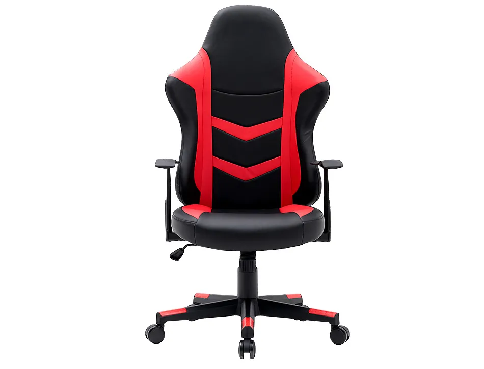 Chaise gaming q-connect orvieto simil cuir base metallique haut max 1200 larg 500 prof 510mm roues premium noir-rouge