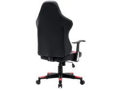 Chaise gaming q-connect orvieto simil cuir base metallique haut max 1200 larg 500 prof 510mm roues premium noir-rouge