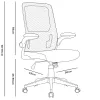 Chaise operateur q-connect alba maille base metallique haut max 1110 larg 610 prof 580mm roues premium coloris blanc