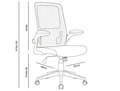 Chaise operateur q-connect alba maille base metallique haut max 1110 larg 610 prof 580mm roues premium coloris blanc