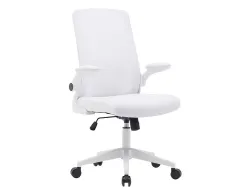 Chaise operateur q-connect alba maille base metallique haut max 1110 larg 610 prof 580mm roues premium coloris blanc