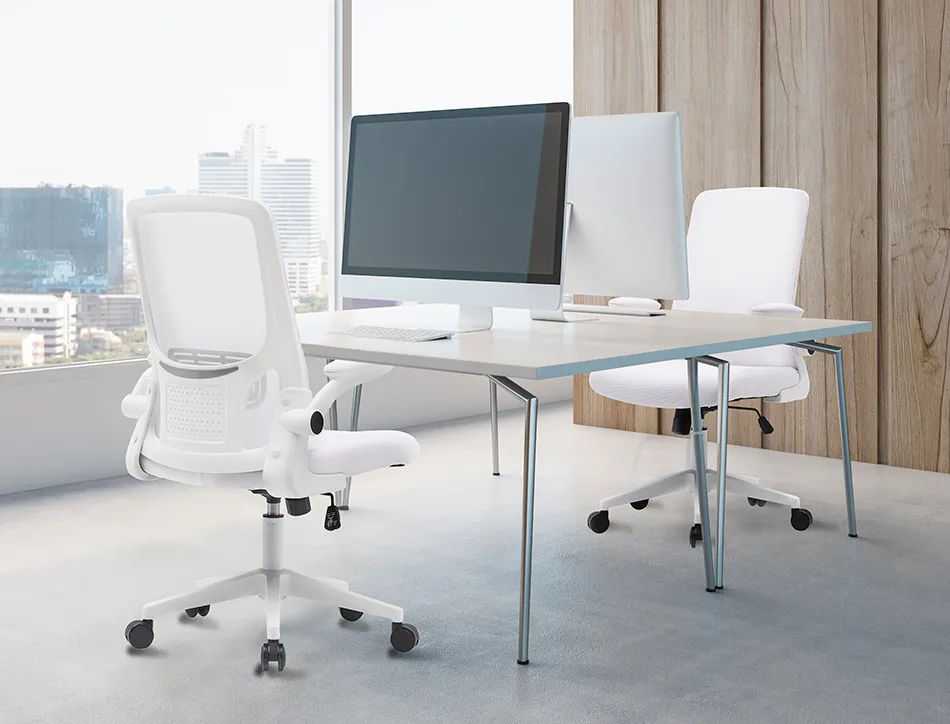 Chaise operateur q-connect alba maille base metallique haut max 1110 larg 610 prof 580mm roues premium coloris blanc