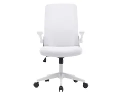 Chaise operateur q-connect alba maille base metallique haut max 1110 larg 610 prof 580mm roues premium coloris blanc