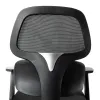 Chaise operateur q-connect ancona maille base metallique haut max 1110 larg 660 prof 590 roues premium coloris noir