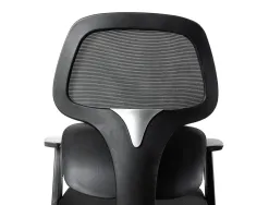 Chaise operateur q-connect ancona maille base metallique haut max 1110 larg 660 prof 590 roues premium coloris noir