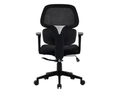 Chaise operateur q-connect ancona maille base metallique haut max 1110 larg 660 prof 590 roues premium coloris noir