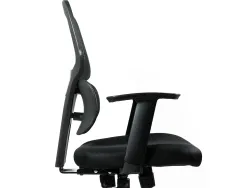 Chaise operateur q-connect ancona maille base metallique haut max 1110 larg 660 prof 590 roues premium coloris noir
