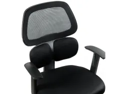 Chaise operateur q-connect ancona maille base metallique haut max 1110 larg 660 prof 590 roues premium coloris noir