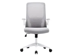 Chaise operateur q-connect alba maille base metallique haut max 1110 larg 610 prof 580mm roues premium gris clair